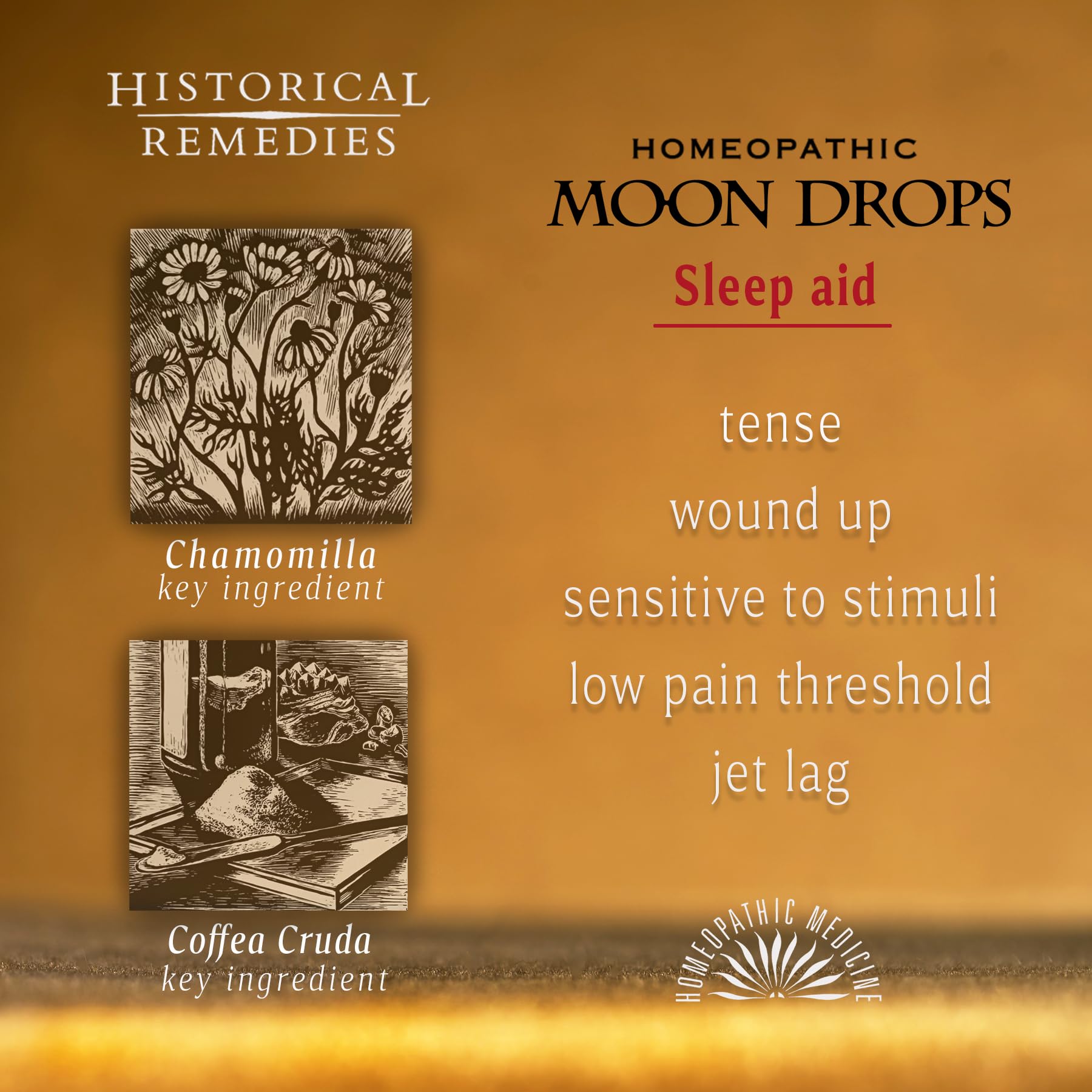Close-up of vanilla flavor and natural ingredients in Moon Drops.