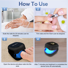 Using HitDER on toe during a treatment session for convenience.
