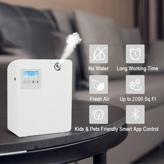 Hitish Smart Scent Air Machine app control panel for scheduling scents