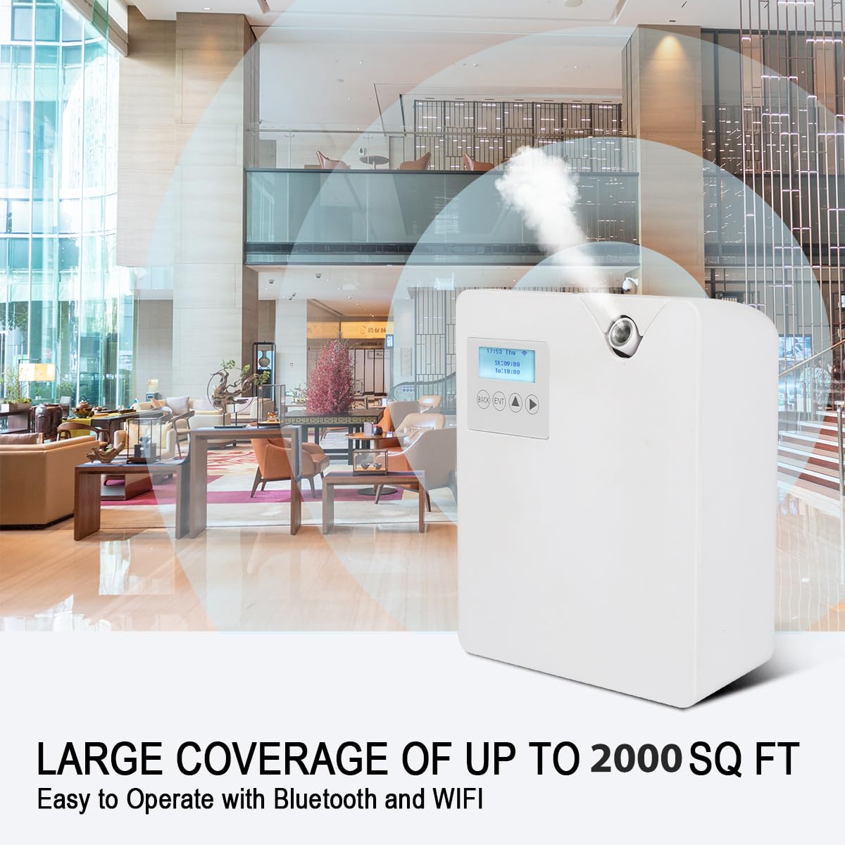 Hitish waterless nebulizing diffusion emitting pure aroma mist