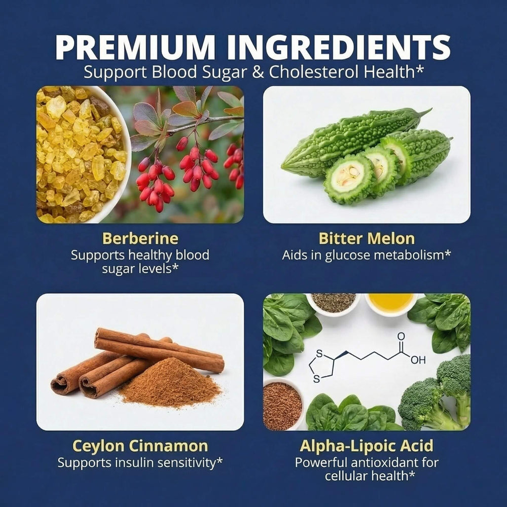 HiWell Berberine ingredients in glass highlight multi-pathway metabolism support.