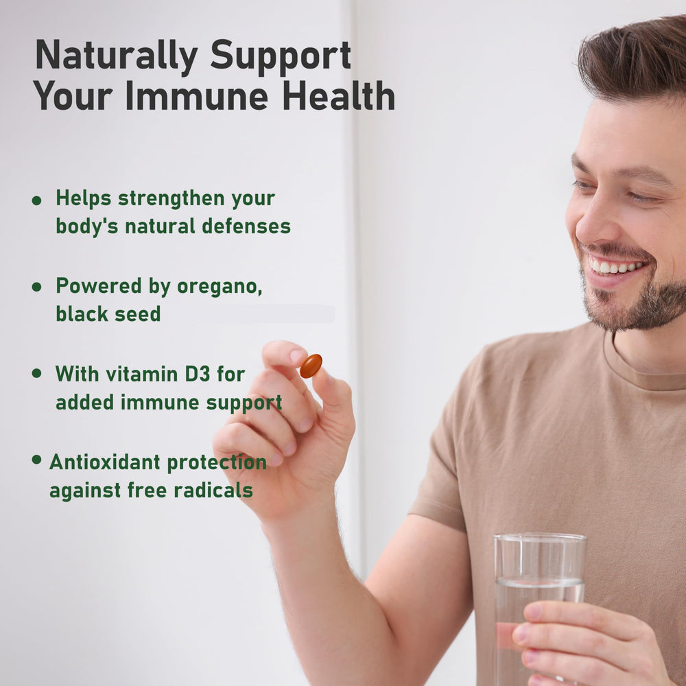 HiWell softgels being swallowed to support respiratory comfort.