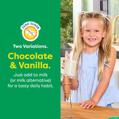 Package shot of HIYA Greens Powder Chocolate demonstrating Clean Label Project quality