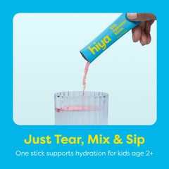 Kids sipping Hiya drink after practice for refreshing hydration.