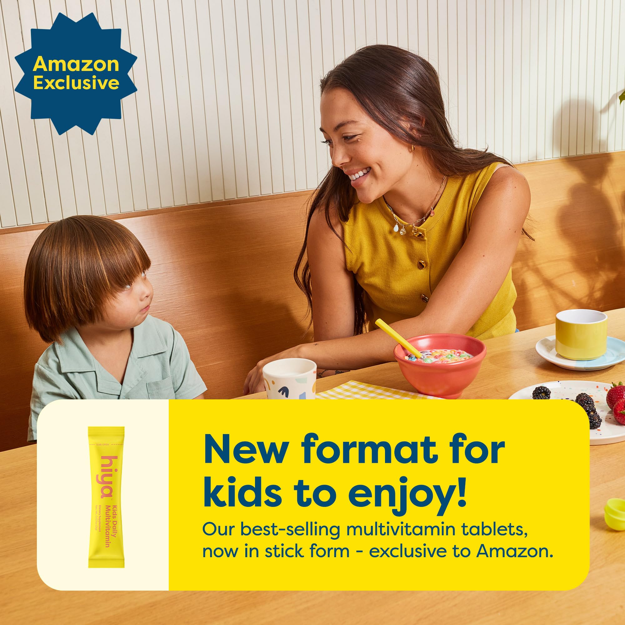 Hiya Kids Multivitamin stick taken on the tongue for simple daily intake.