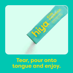 Hiya Kids Probiotic on-the-go pack fits lunch bags and school routines