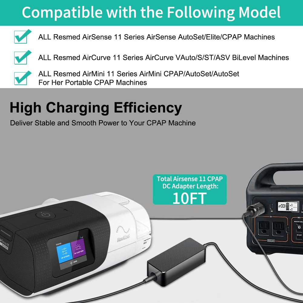 HKY AirSense 11 DC converter side view highlights slim profile and sturdy build.