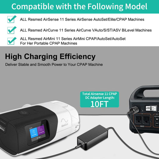HKY AirSense 11 DC converter side view highlights slim profile and sturdy build.