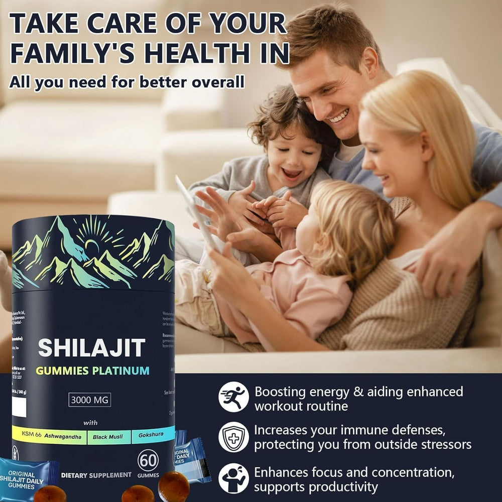 Open bottle of Hlonns Shilajit Gummy inviting a daily ritual.