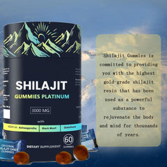 Travel pack of Hlonns Shilajit Gummies for on-the-go routines.
