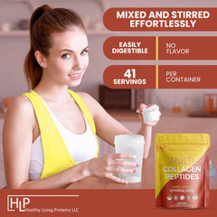 HLP Multi Collagen in coffee blends seamlessly for a neutral morning routine.