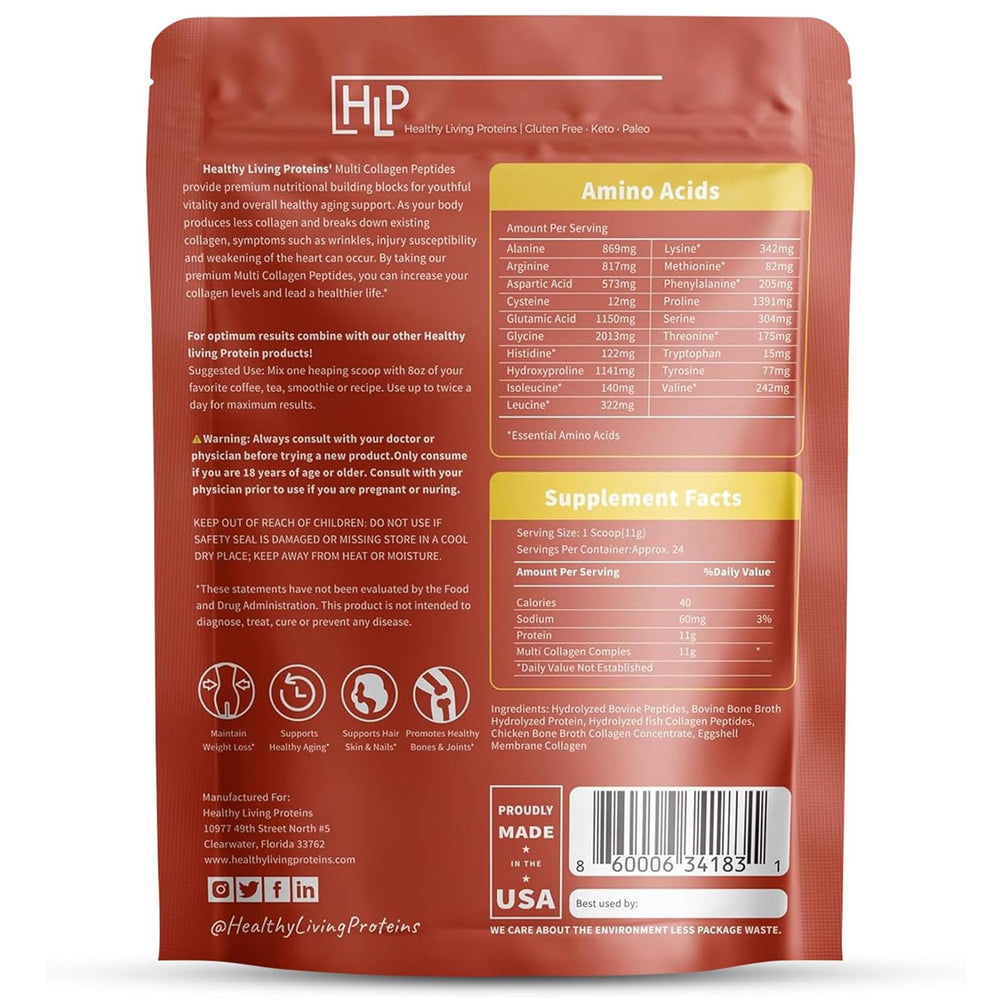 HLP Multi Collagen scoop dissolves easily for daily protein.
