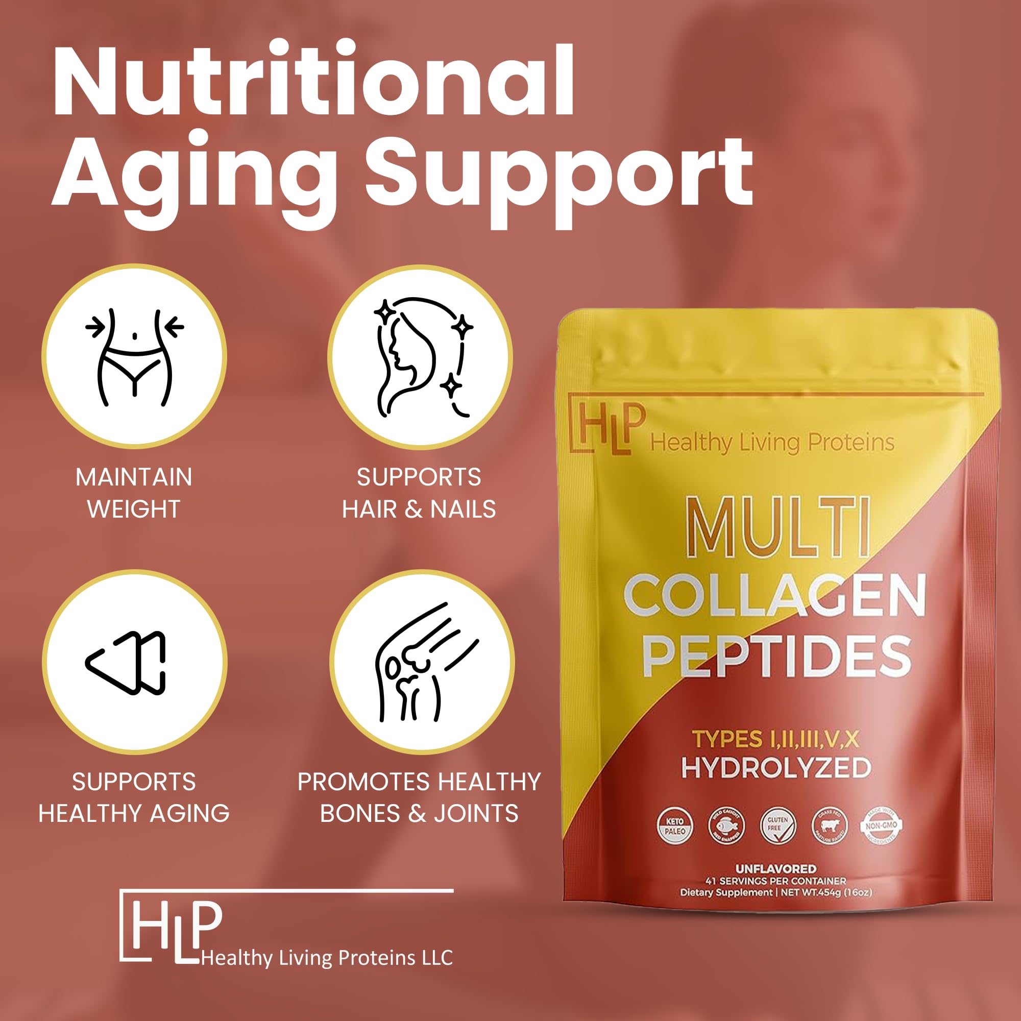 HLP Multi Collagen in smoothie supports convenient post-workout nutrition.