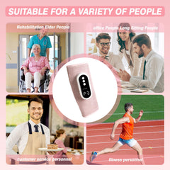 hlpsionlp cordless leg massager pink compact design suitable for travel.