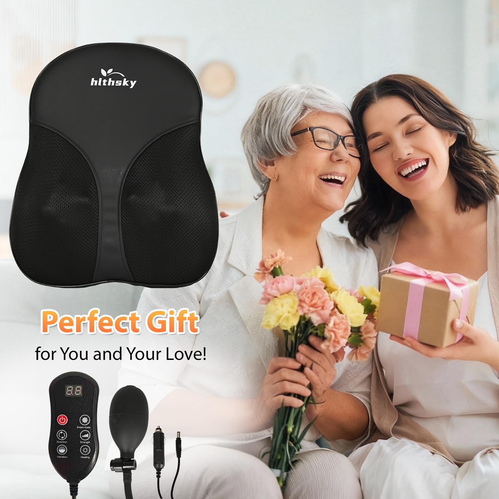HLTHSKY massager with extended length for better coverage