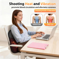 HLTHSKY massager fitting the lower back on a chair