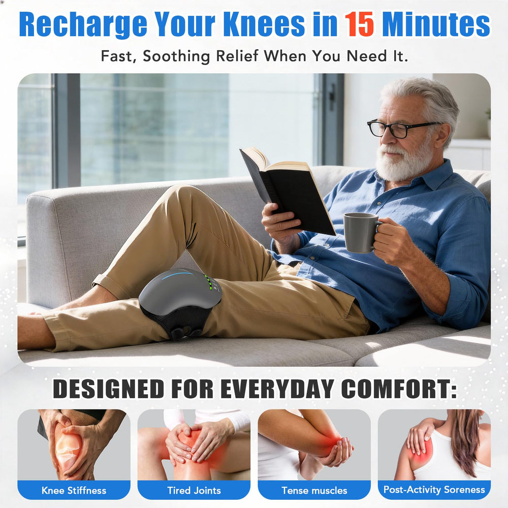 HLTHZONE Five vibration speeds for adjustable knee relief after activity