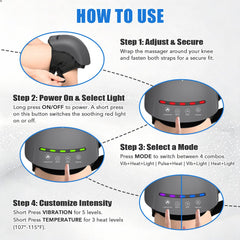 HLTHZONE Adjustable Straps fit knees from 22 to 55 cm securely