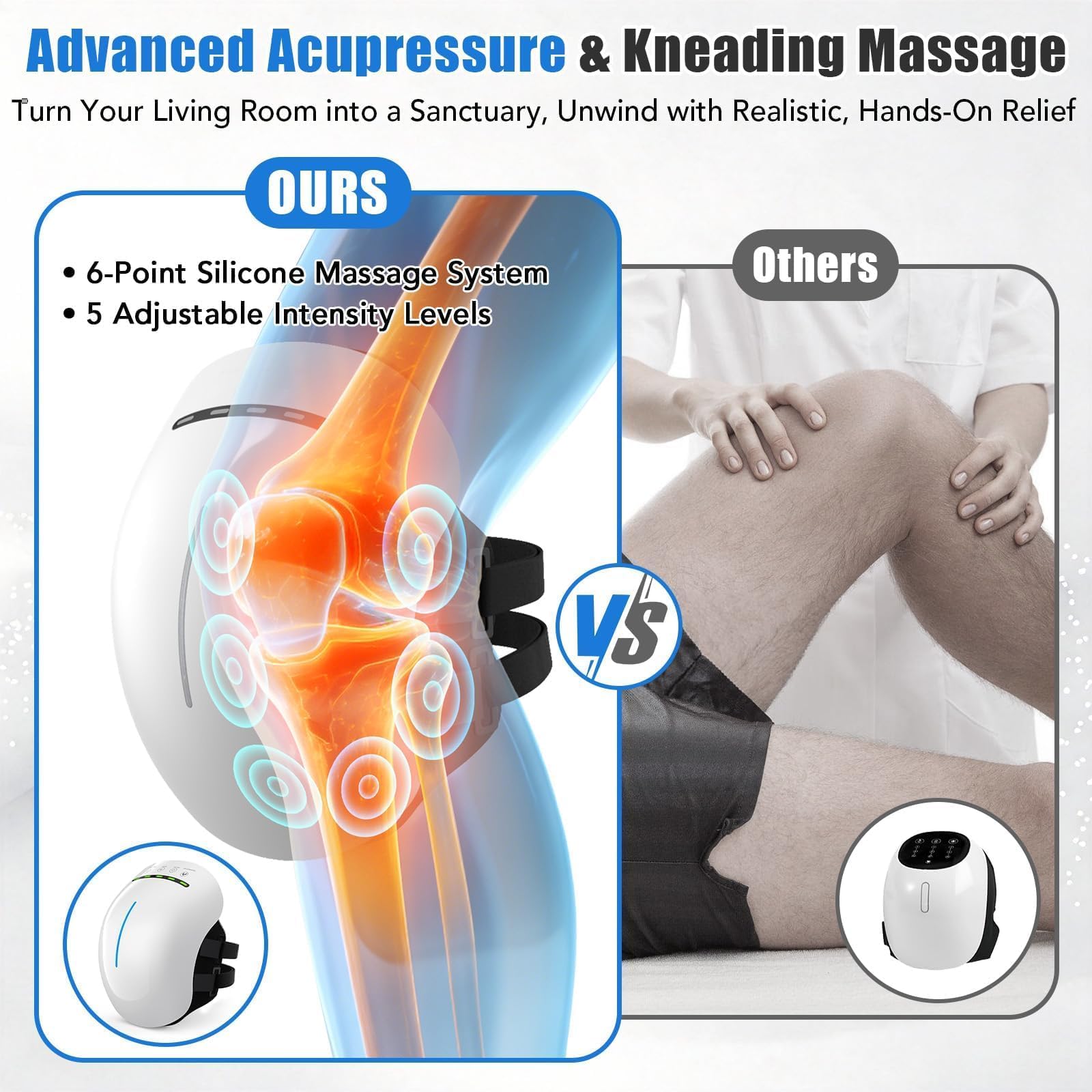 HLTHZONE 6 kneading nodes mimic professional deep massage.