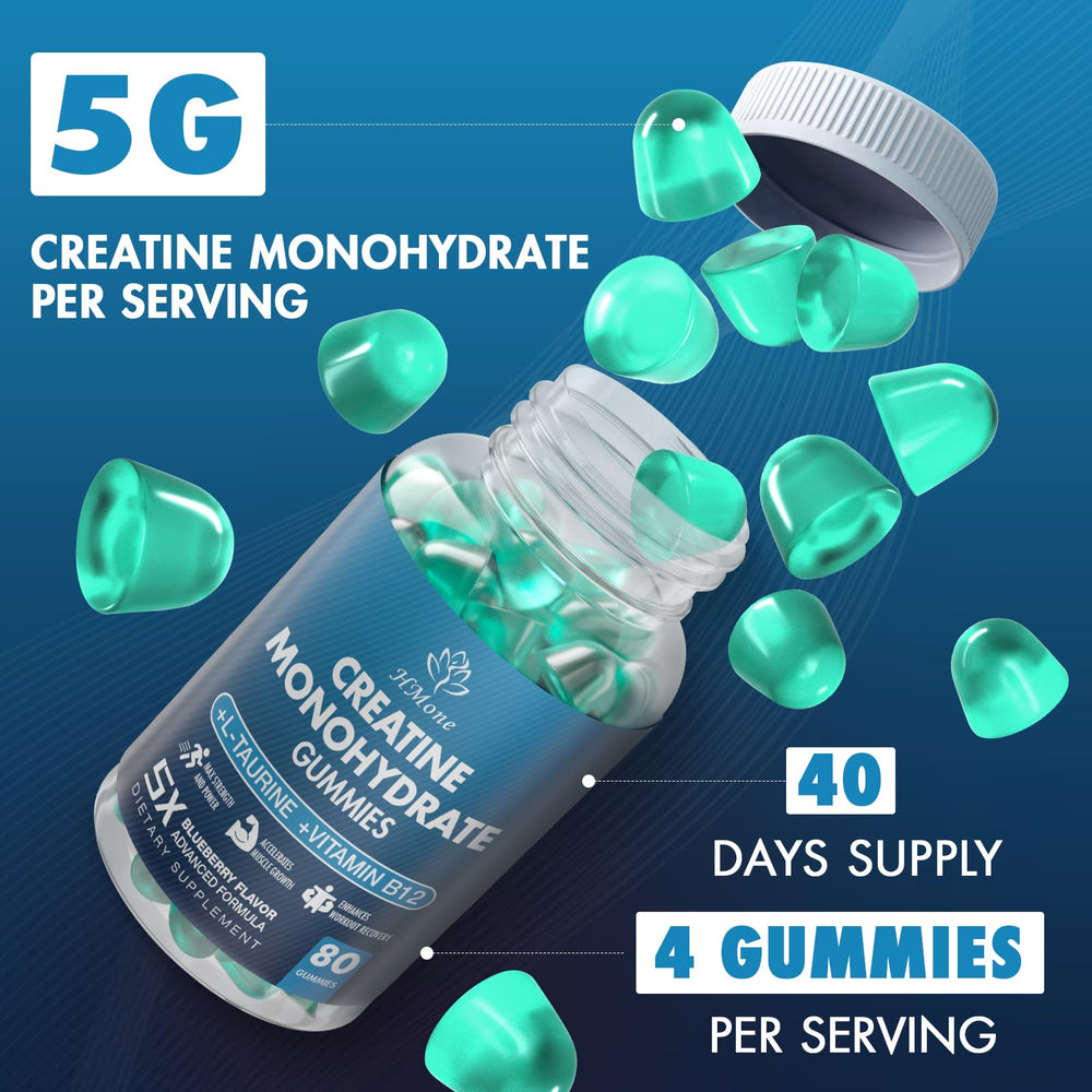 Close-up of HMone gummies showing chewy texture for convenient daily intake.