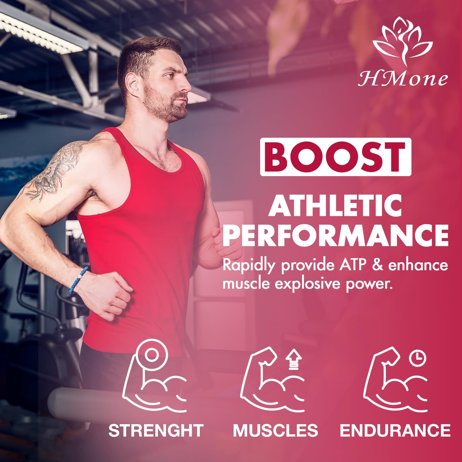 HMone Creatine Monohydrate Gummies third-party testing seal on label