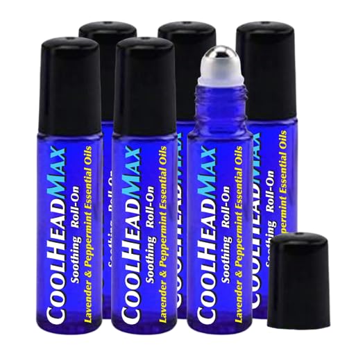 HMP Brands CoolHead Max Roll-On applied to forehead for fast cooling relief
