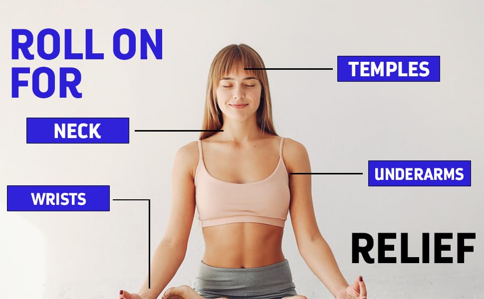 On-the-go use of the roll-on fits in a bag for quick relief
