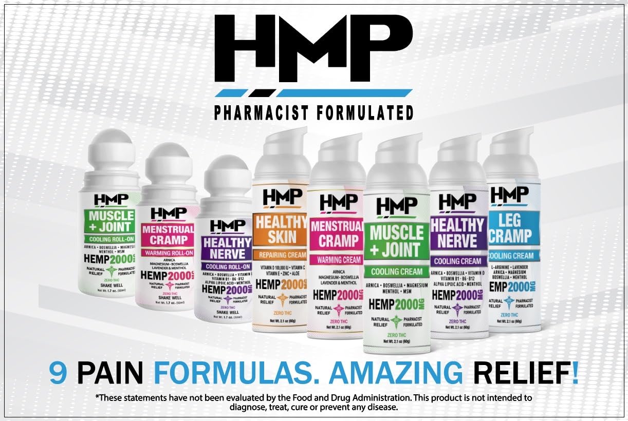 Gluten-free and paraben-free formula in HMP Neuropathy Cream