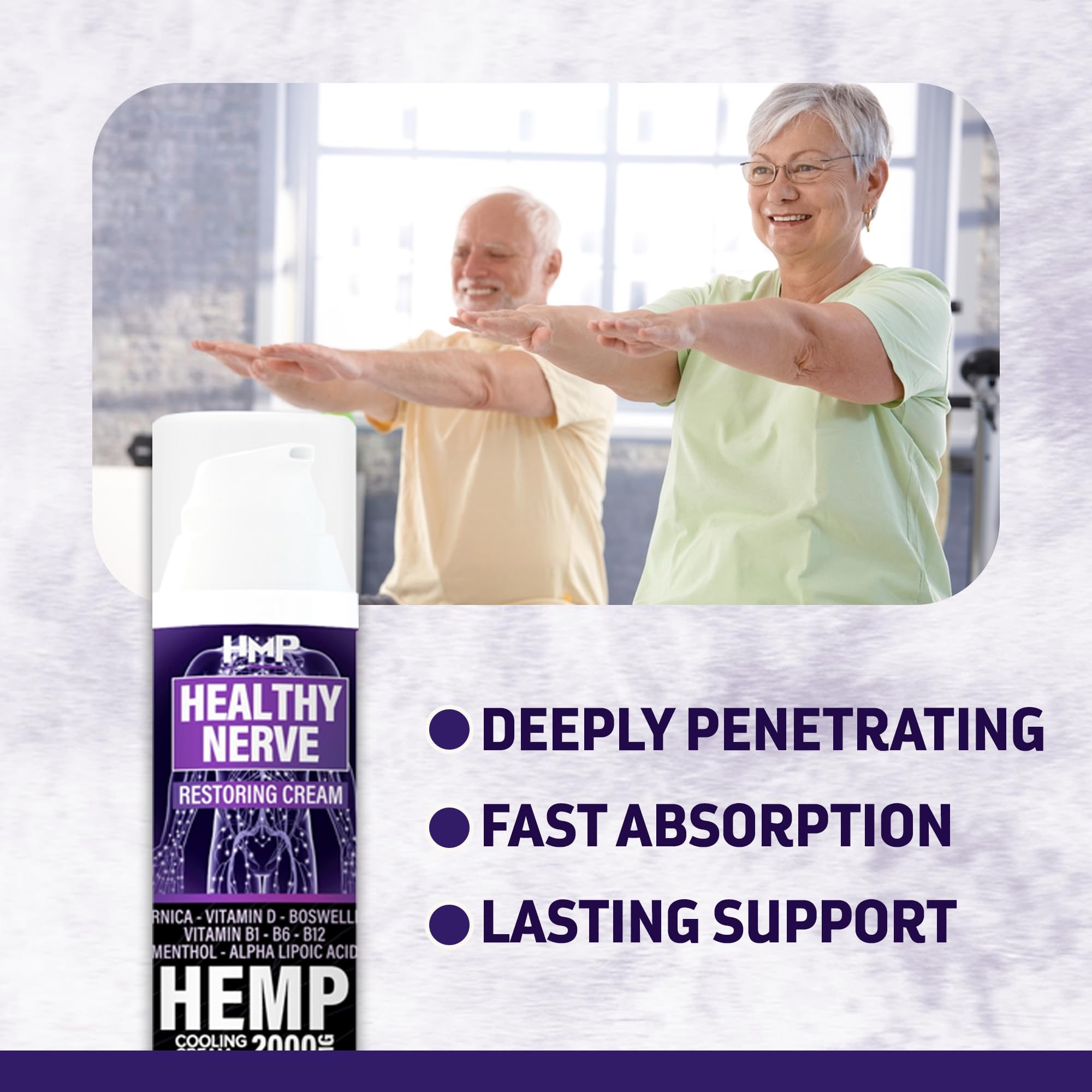 Menthol cooling sensation from HMP Neuropathy Cream