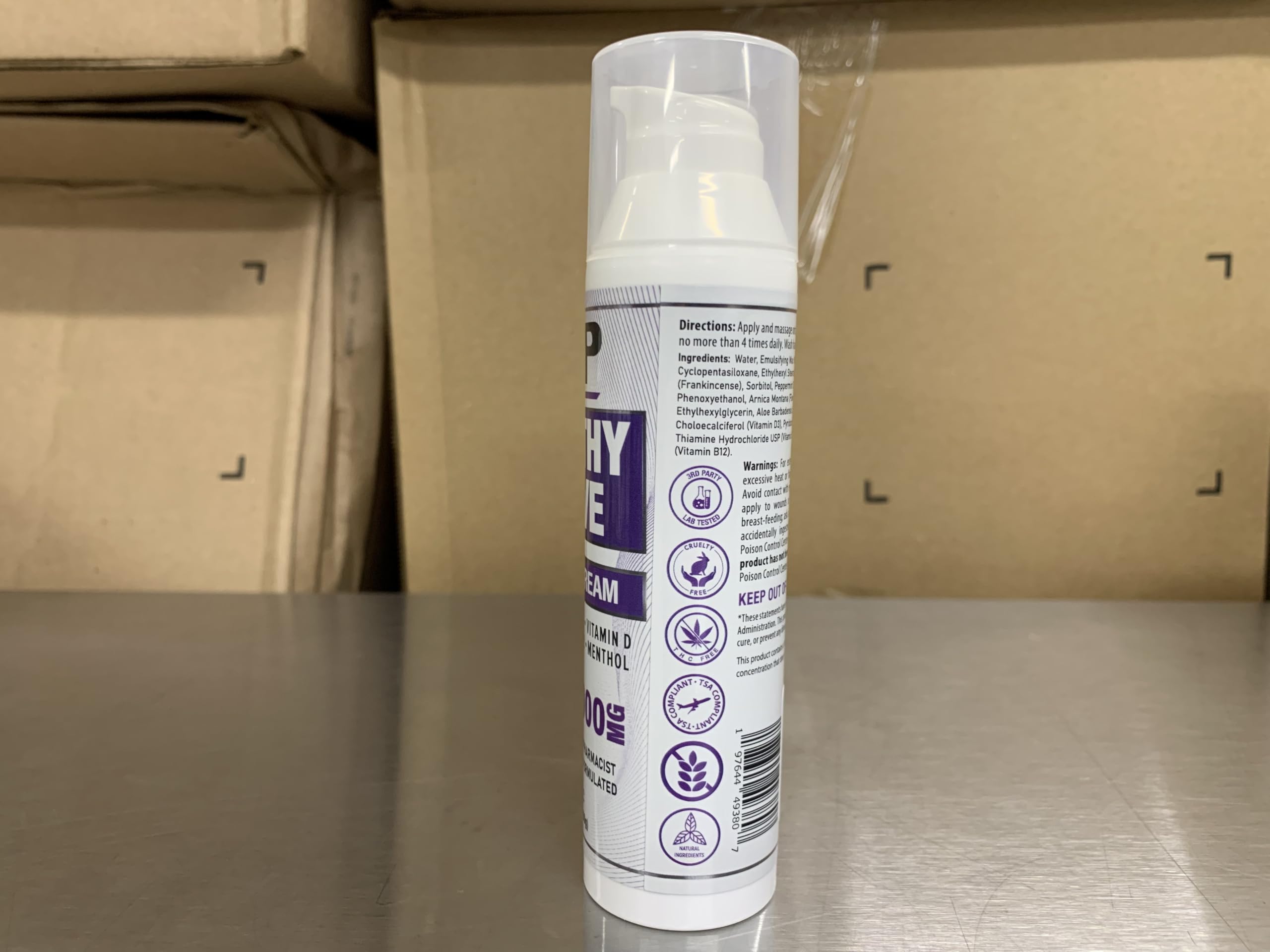 Cream texture of HMP Neuropathy Cream for smooth application