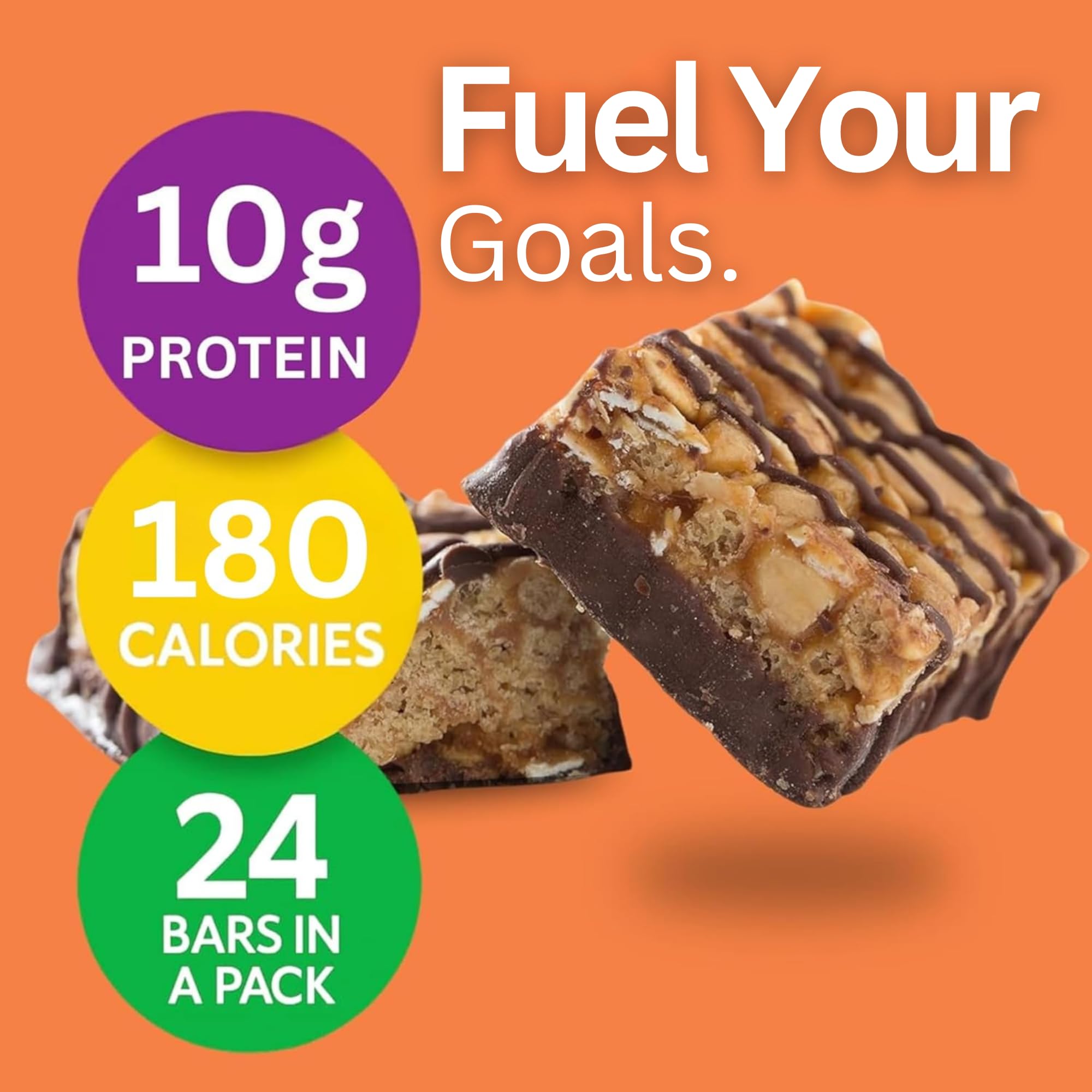 HMR chocolate peanut butter protein bar soft chewy texture close-up