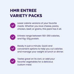 HMR Entrees Mac & Cheese ready-to-eat, creamy comfort in minutes.