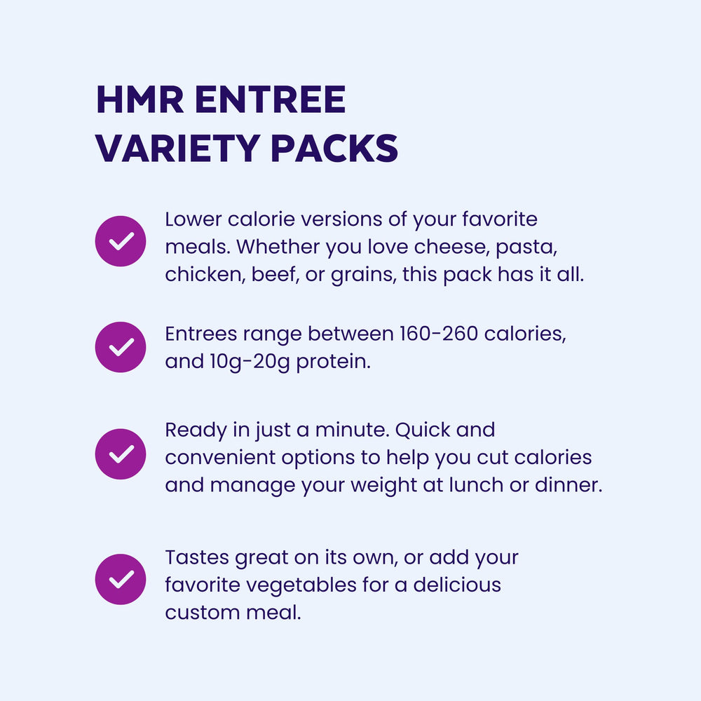HMR Variety Entree Ravioli quick, balanced dinner option