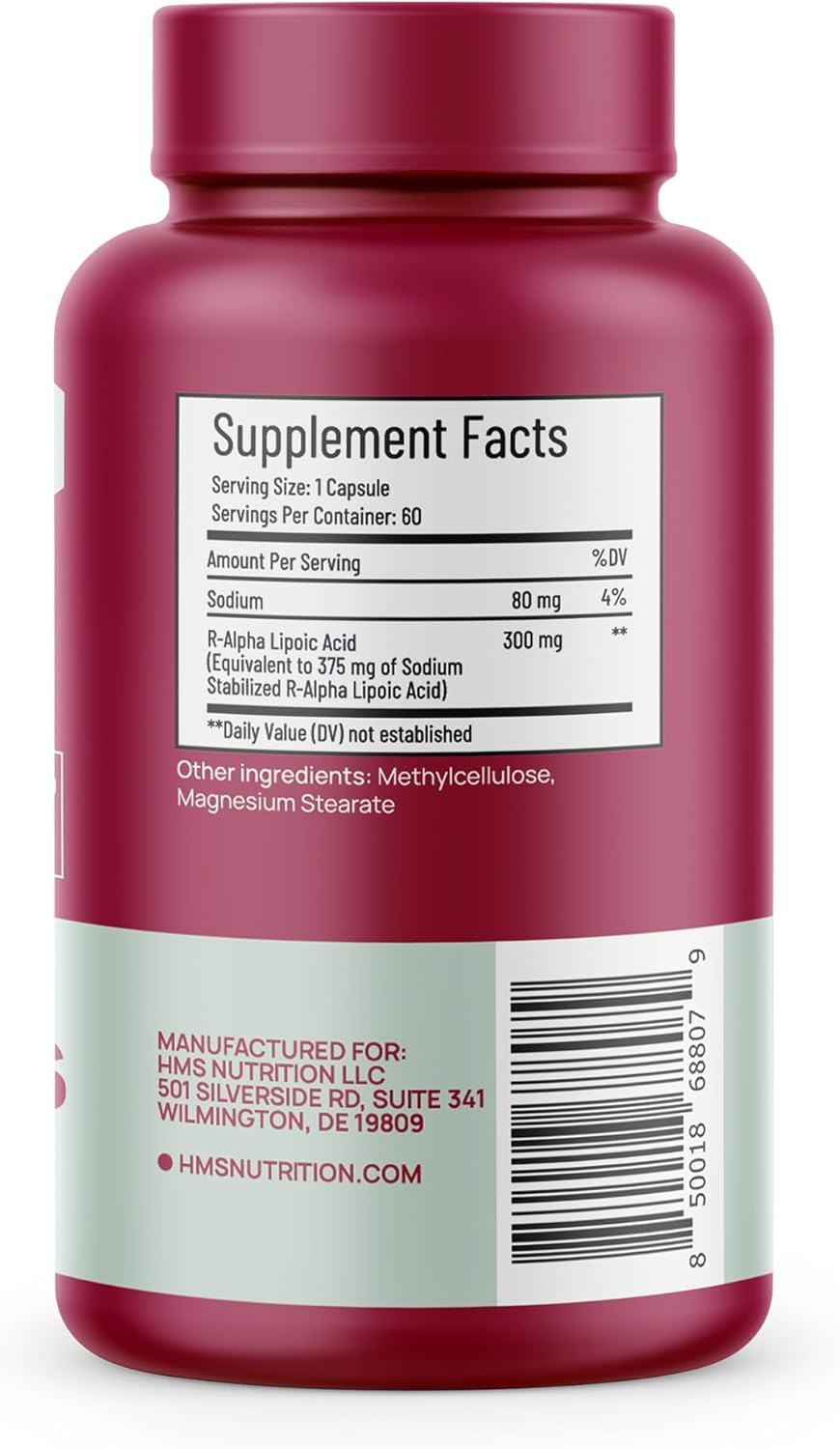 HMS Nutrition vegan icon on packaging highlights plant-based ingredient options.