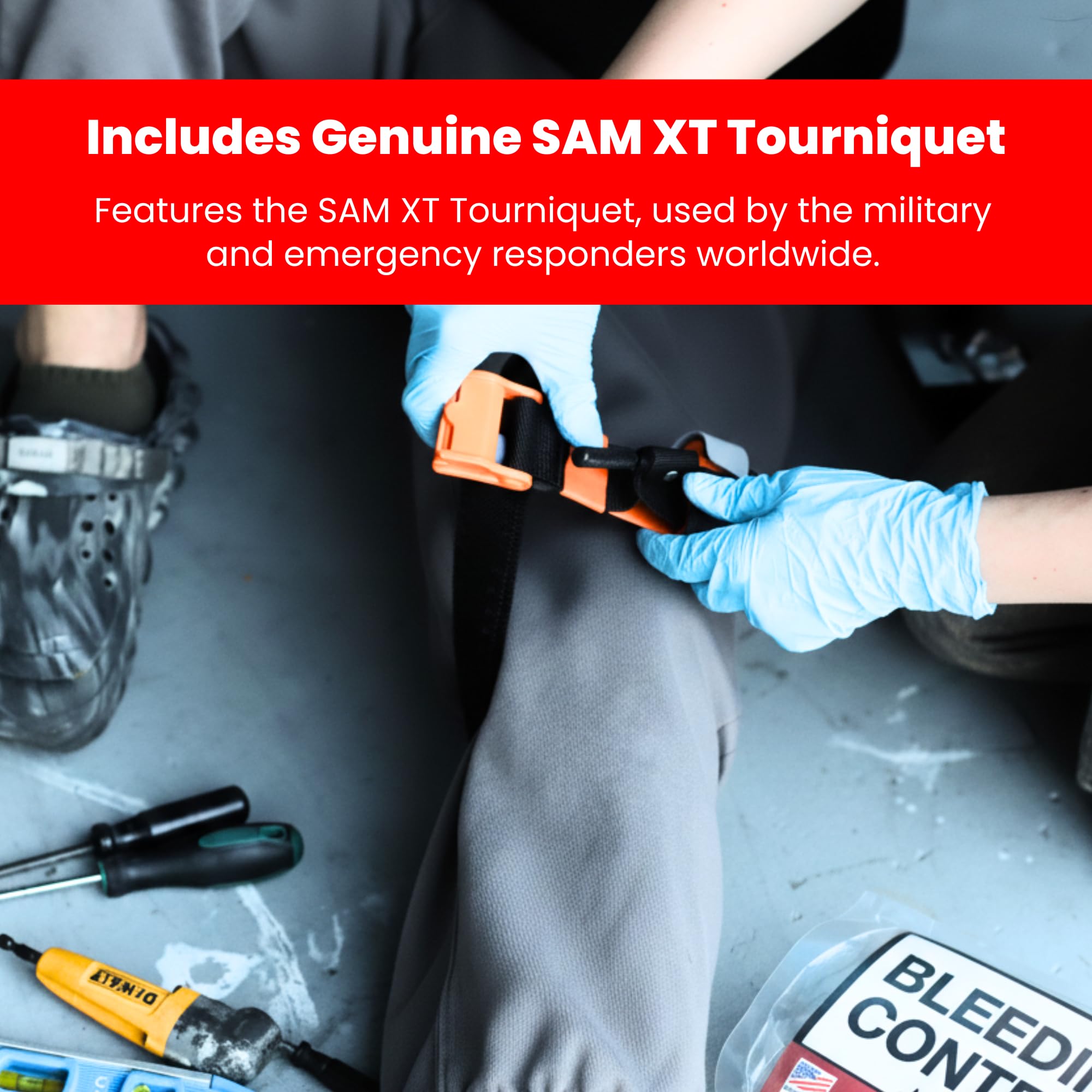 HMZ Medical iThrive emergency trauma dressing for rapid coverage.
