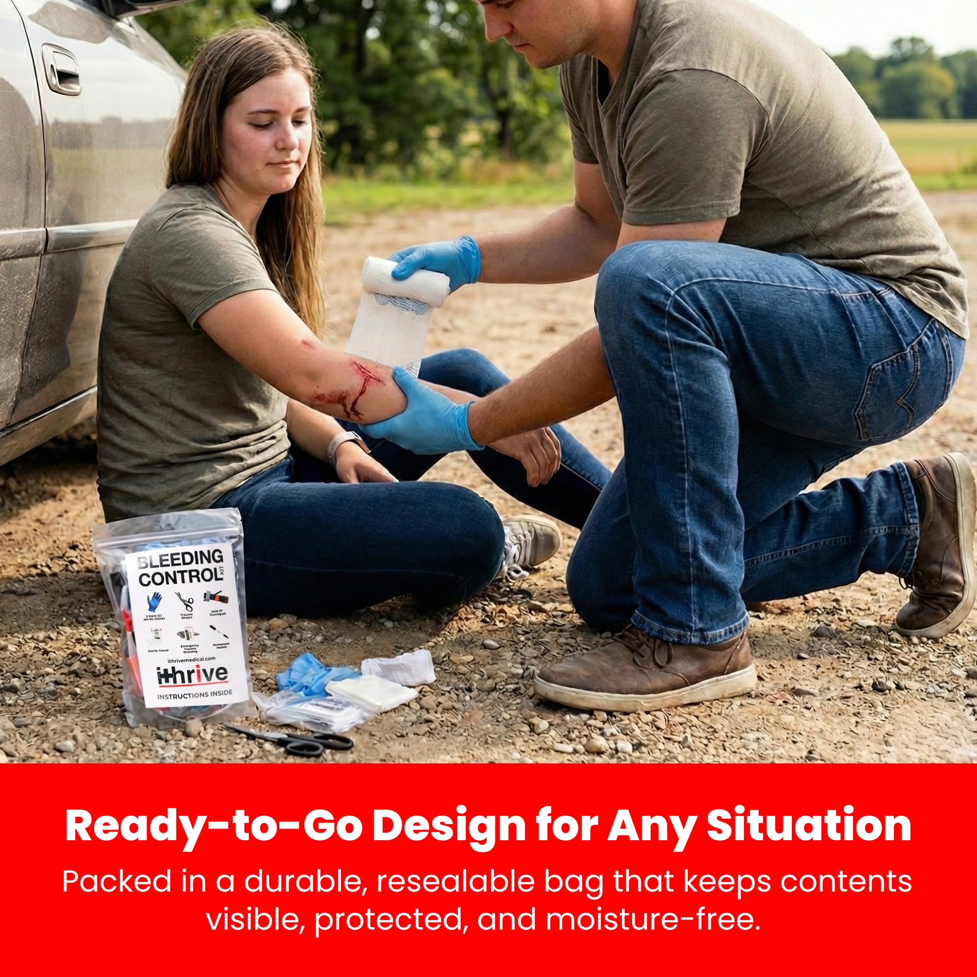 HMZ Medical iThrive nitrile gloves to protect responders.