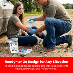HMZ Medical iThrive nitrile gloves to protect responders.