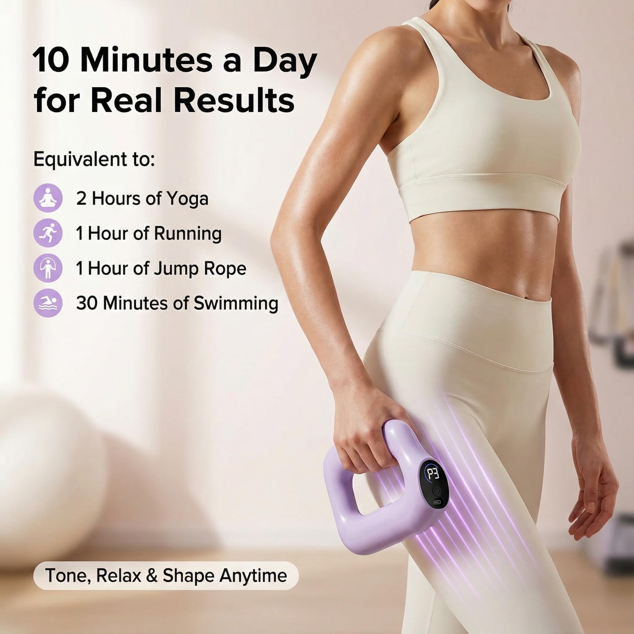 HNSYDZSW ergonomic ring design targets back, shoulders, and legs effectively