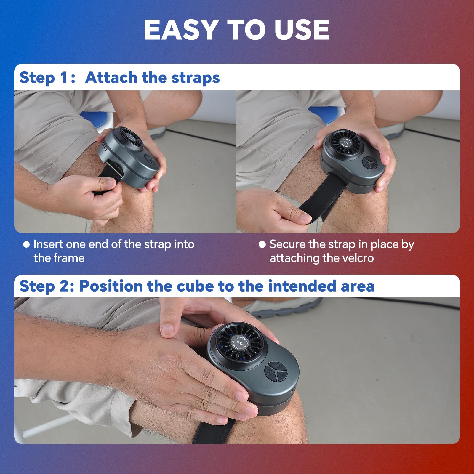Hoakya large‑coverage cooling pad relieves acute pain in knee and nearby areas