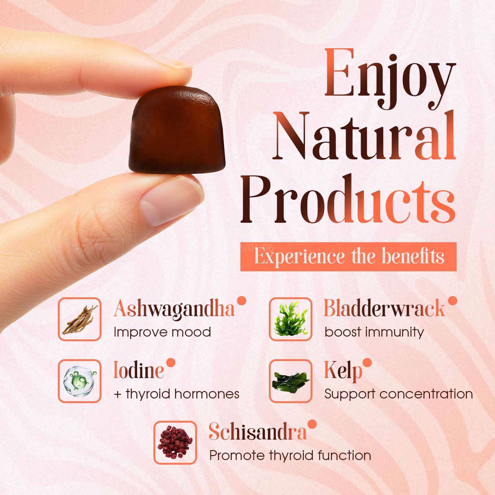 Two Hochornk Gummies beside a cup for easy daily supplementation