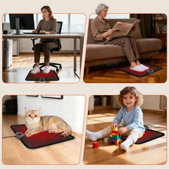 Hodeamy easy-clean desk foot warming mat for daily use