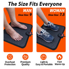 Hodeamy electric heating pad with thermal surface provides even heat