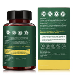HojaSana 60-capsule bottle ready for routine use.