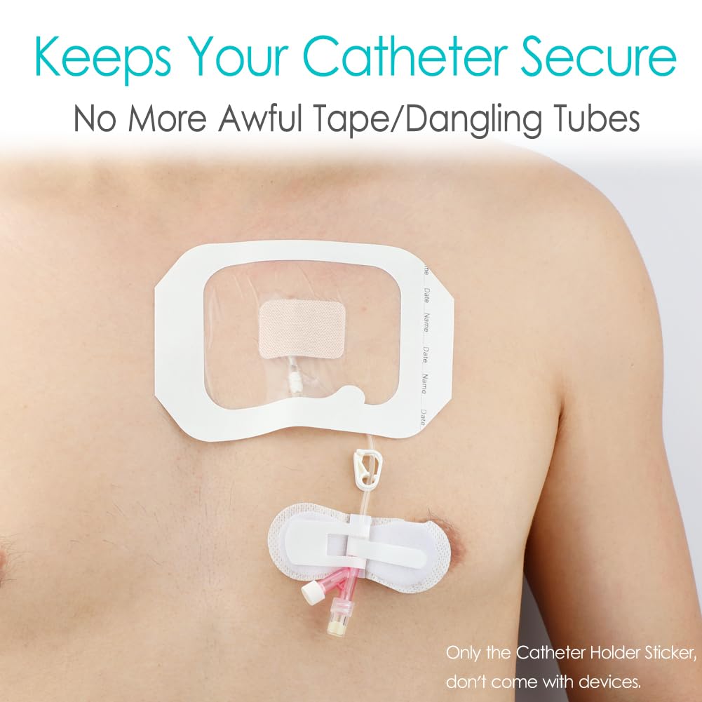 Hola Health gtube stabilizer adhesive patch provides skin-friendly tube support.