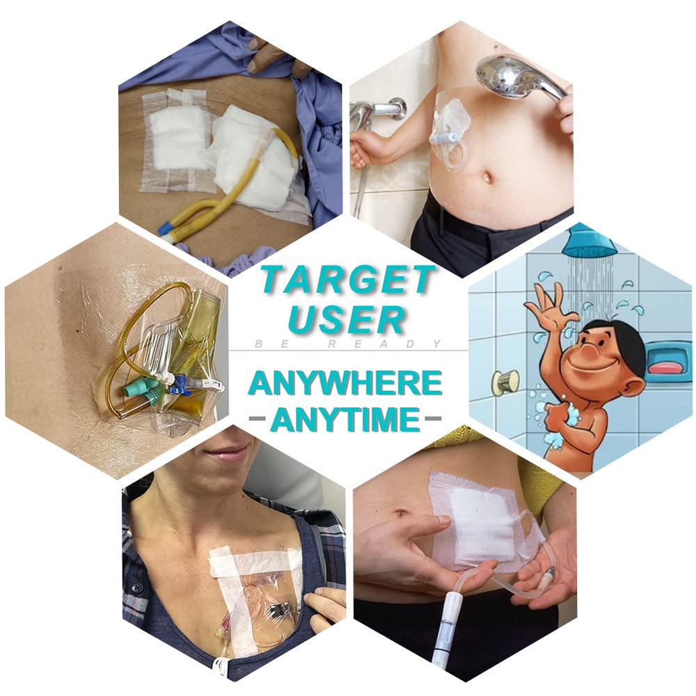 Hola Health latex-free bandages reduce irritation with shower use.