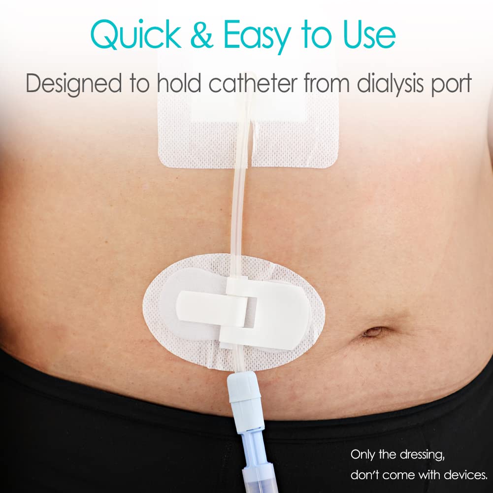Hola Health latex-free dressing minimizes skin irritation during changes.
