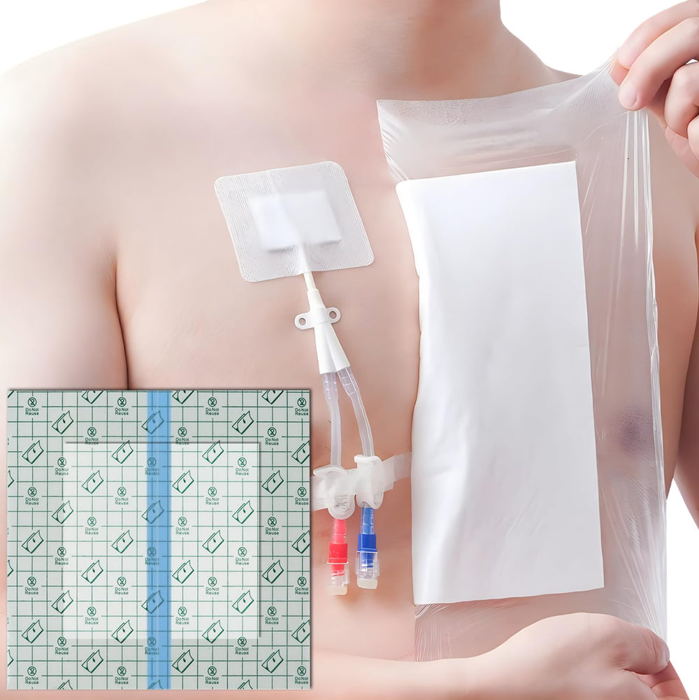 Hola Health shower cover protects dialysis port during showering