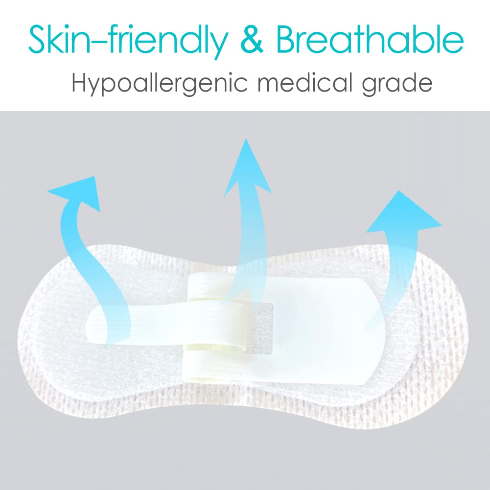 Skin-friendly adhesive dressing pad by Hola Health minimizes irritation risk.