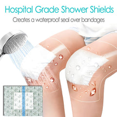 Hola Health waterproof bandage shield provides reliable moisture protection during showers.