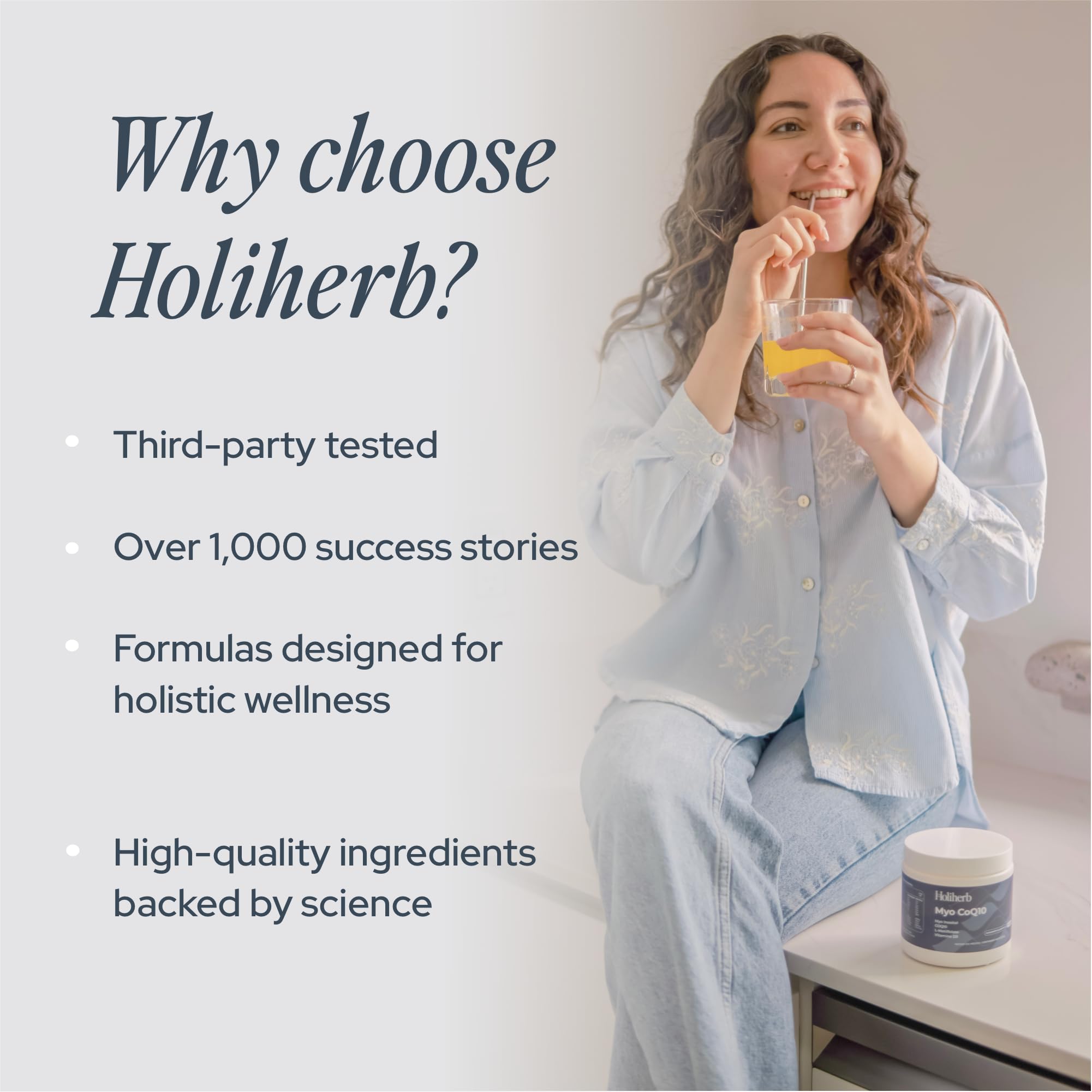 Holiherb 50-day supply packaging indicates long-lasting use.